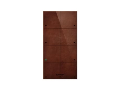 Painel Táctil / 8 Áreas Tácteis / TF Bus / Frente em Couro Natural Escuro Grenton