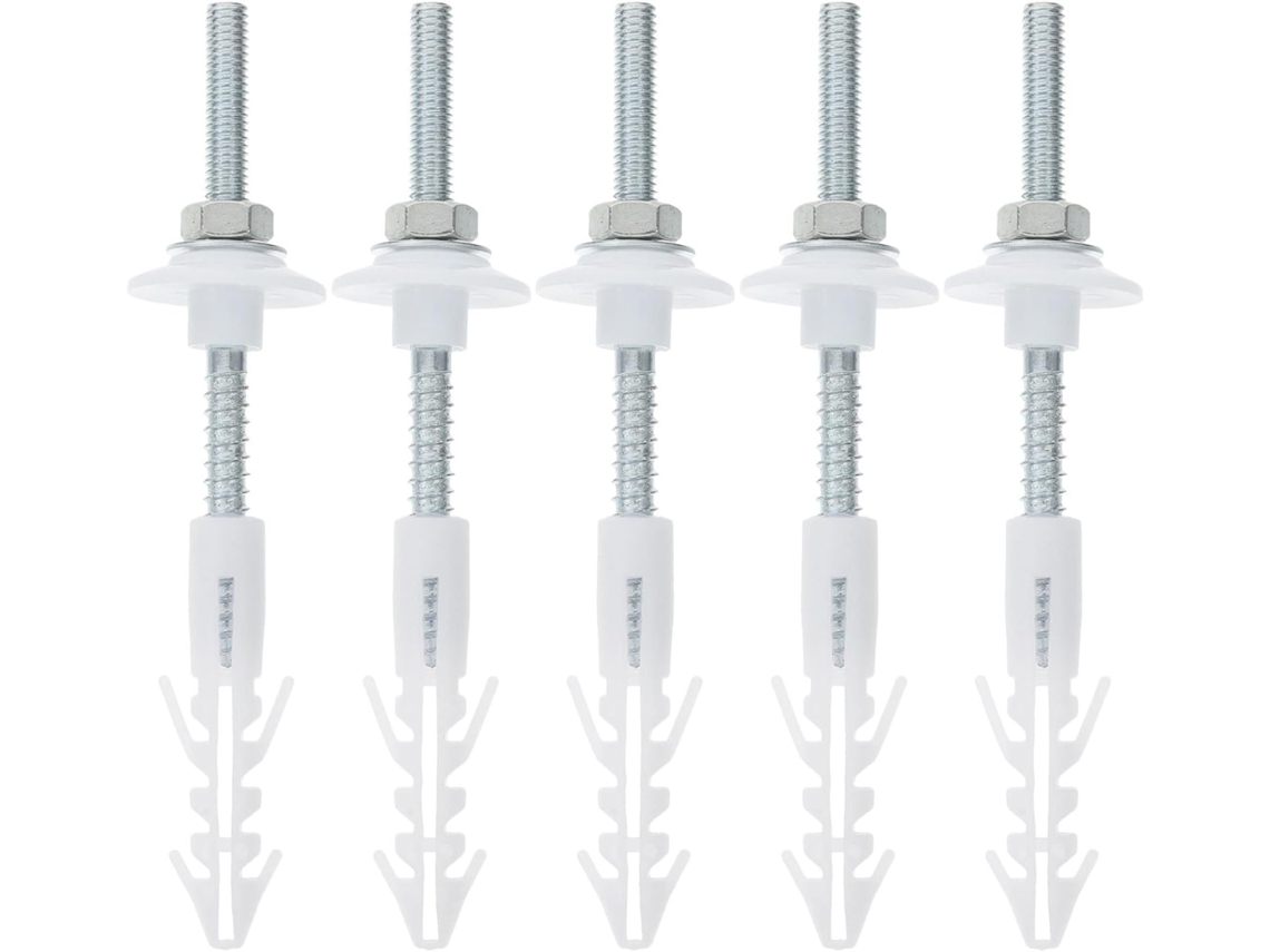 Kit Completo De Parafusos Fixação Para Pia Parede Baluue, Em Aço Inoxidável Resistente, Com 5 Peças Para Instalação