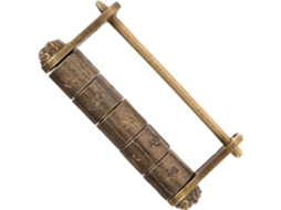 Cadeado Pequeno Vintage Inoomp Em Metal Com Senha De Texto 5 Dígitos, Fechadura De Combinação Estilo Chinês Para Gaveta