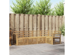 Vidaxl Conjunto De Sofás Para Exterior 5 Unid. Branco