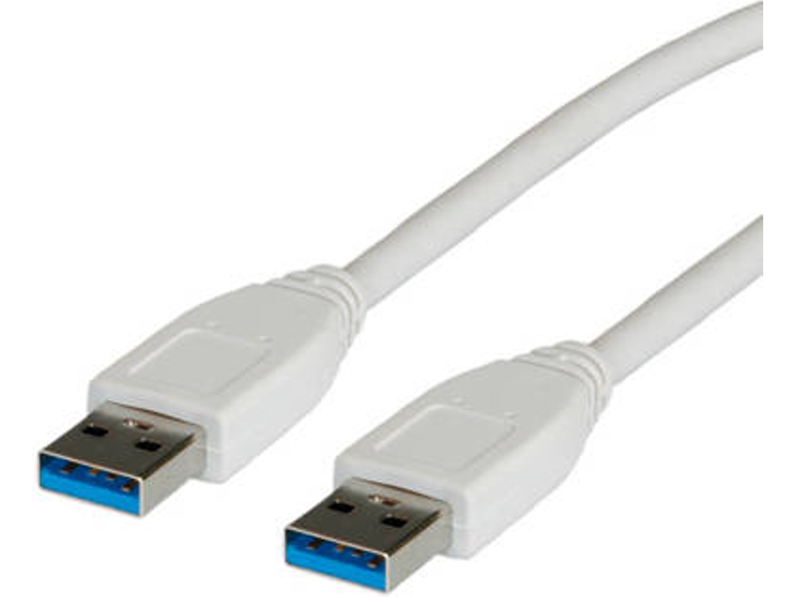 Cabo de Dados ROLINE (USB A - 3 m - Branco)