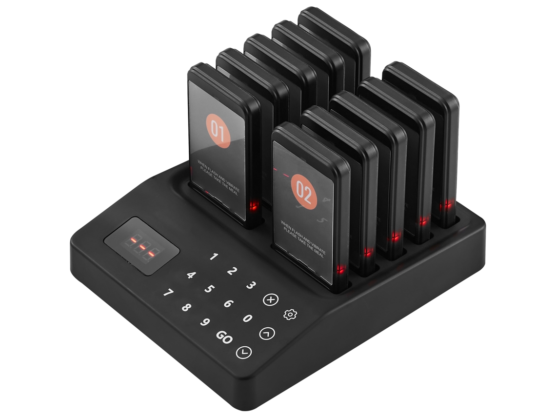 Sistema De Pager De Restaurante Sem Fios Succebuy Com 10 Bases Para Chamadas De Fila De Convidados