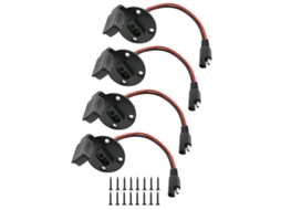 Conector Sae À Prova D'água Para Cabo Solar, 4 Furos, 16 Parafusos De Fixação Em Pvc