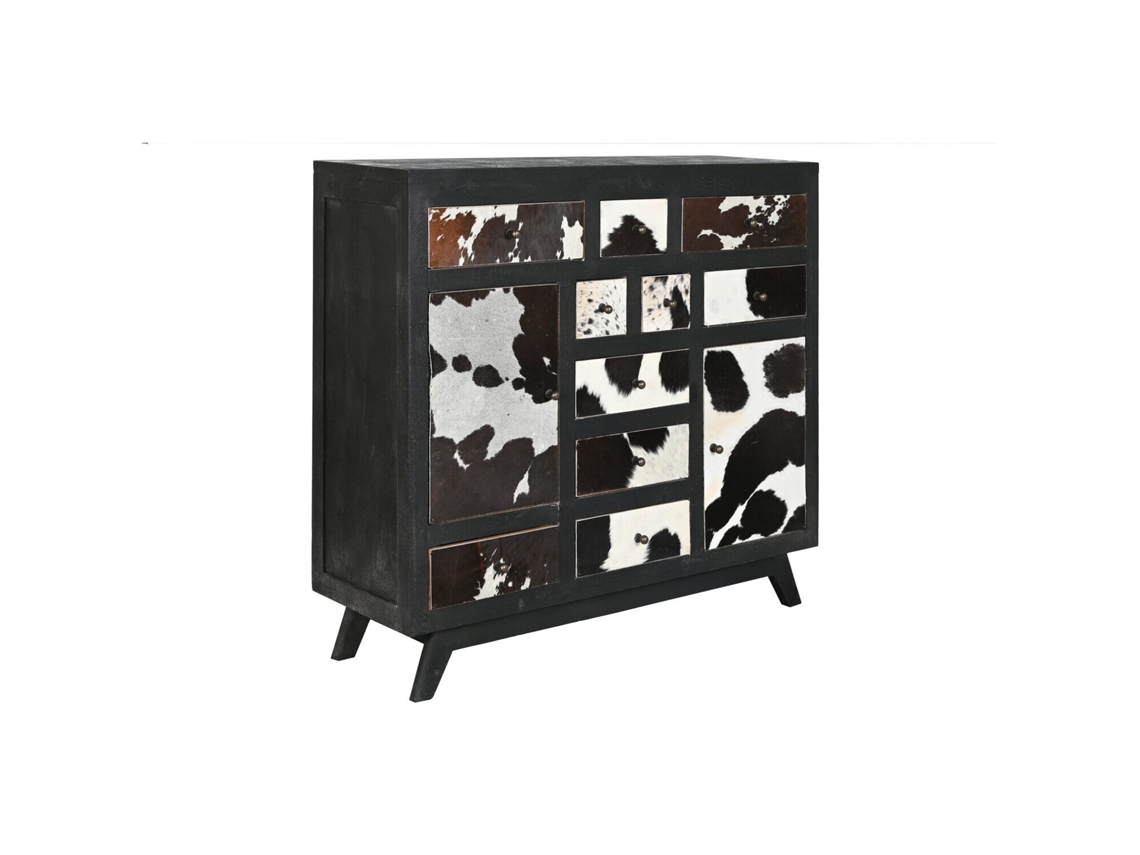Cômoda em Couro Bovino Mango, 115x36x102cm ALEXANDRA HOUSE LIVING