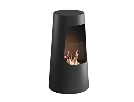 Lareira Bioetanol Dubai Preto 2500W TECNOAIR SYSTEM