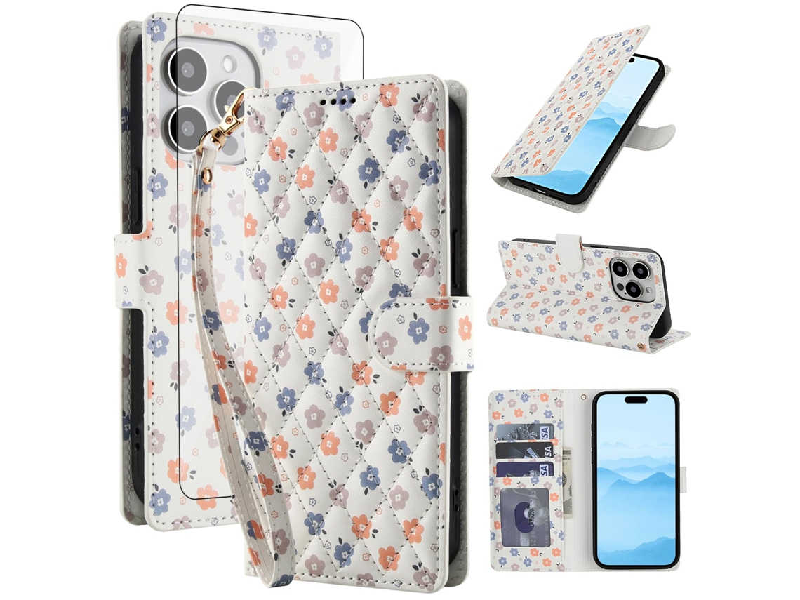 Capa Resistente A Impactos Com Protetor De Tela Para Iphone 16 Pro Max - Multicolorida