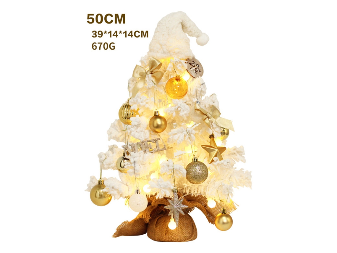 Mini Árvore De Natal (conjunto De Decoração De Mesa Com Led) Eoocoo