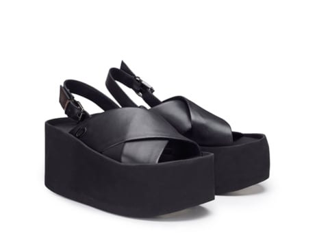 Sandálias De Mulher Guardiani Pele Preto (40)