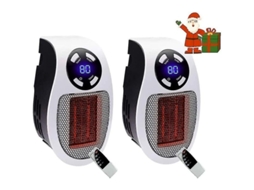 Calentador De Cerámica Portátil De 500w Con Termostato Y Temporizador Para Oficina Y Dormitorio