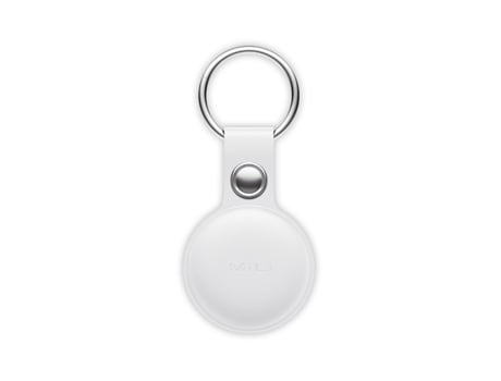 Chaveiro Mitag Faux Leather Apple Find My Tracker IP67 Militar Branco
