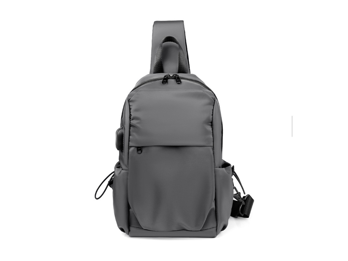 Bolsa de Peito MDUG esportiva, mochila casual, leve (cinza escuro)