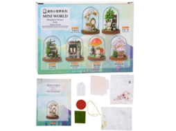 Ats casa de bonecas diy simulação modelo de madeira decoração em miniatura presente para meninas mini001