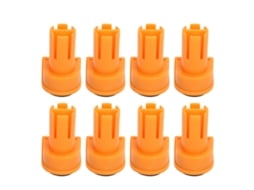 Conjunto de 8 peças de insertos antiderrapantes em nylon EVA para bancada, acessórios para prensa e gabarito de 20 mm.