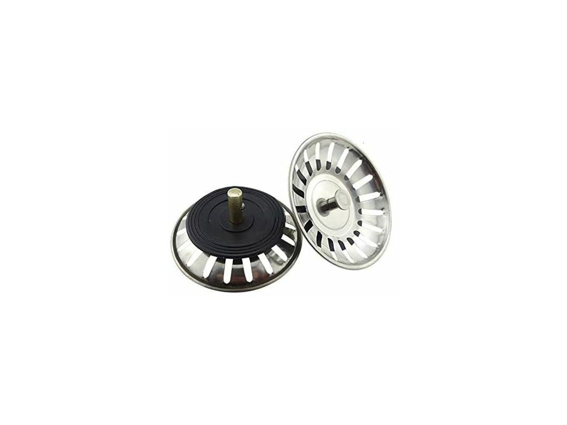 Cesto Universal Em Aço Inoxidável 8cm Para Pia De Cozinha, Filtro De Dupla Camada Com Tampa Para Ralo De Cozinha E Banheiro