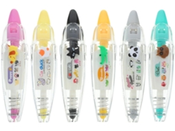 Conjunto Amosfun com 6 Fitas Adesivas Decorativas Desenhos de Animais, 4m Comprimento e Encaixe Fácil. Materia