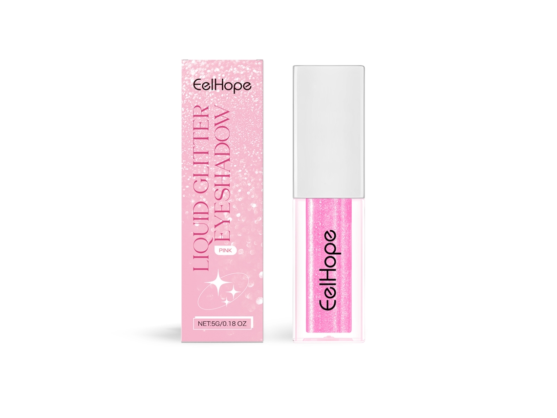 Sombra de Olhos Rosa Shimmer Líquida