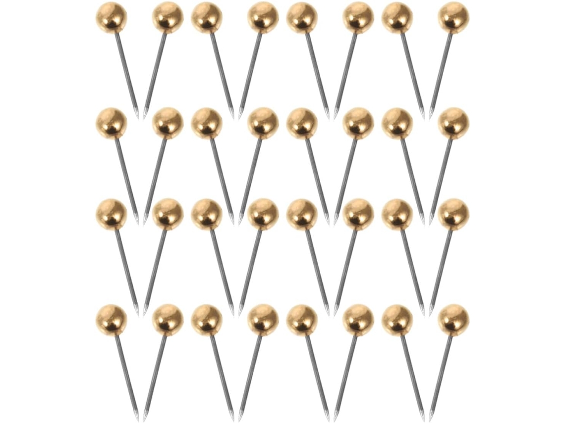 500 Tachinas Redondas Douradas para Mesa e Casa, Leves e Versáteis, em Aço e Plástico, Ideais para Quadros de