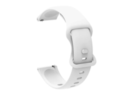 Pulseira De Relógio Lurelia Para Garmin Venu / Samsung Galaxy Watch Active 2 Universal 20 Mm Silicone Branco