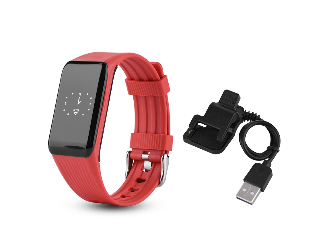 Pulseira Inteligente EOOCOO, monitoramento cardíaco, Bluetooth