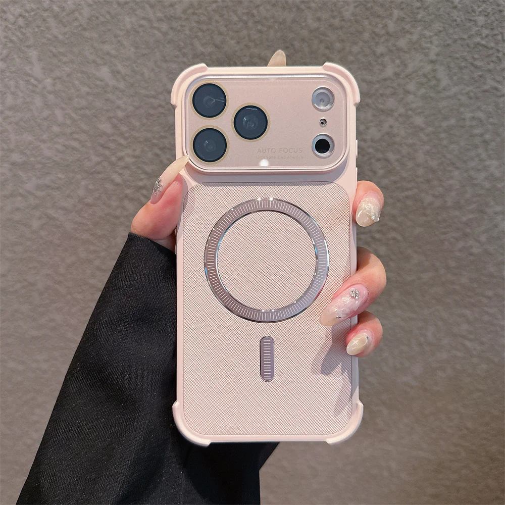 Capa Magnética Para Celular (iphone 13 Rosa), Protege A Lente Da Câmera E É Resistente A Impactos.