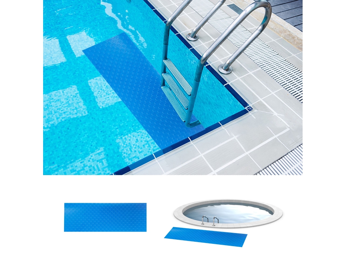 Ofertas De Alfombrilla Para Escalera De Piscina - Alfombrilla Protectora Para Escalera De Piscina Con Textura Antideslizante, Color Azul