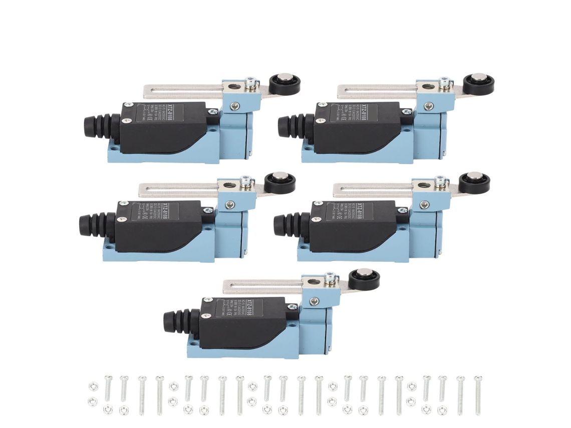 5pcs Chave De Limite Momentânea Com Alavanca De Rolo Ajustável Para Cnc Impressora 3d 250v 220v