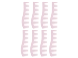 Pente De Dentes Largos Abs Para Desembaraçar Cabelo 8pcs Portátil Sem Cabo Para Shampoo E Estilo Lar Viagem