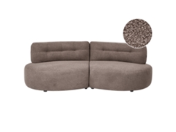 Sofá De 3 Plazas Beliani Laerdal De Bouclé Beige 210x105x68