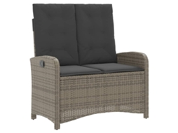 Reclining Garden Bench, Reclining Garden Benches Vidaxl Cinzeto Rattan / Vime (105 X 59 X 93 Cm)