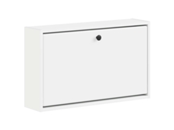 Vidaxl Armário De Sapatos De Parede Breda 71 X 17 X 43 Cm Branco