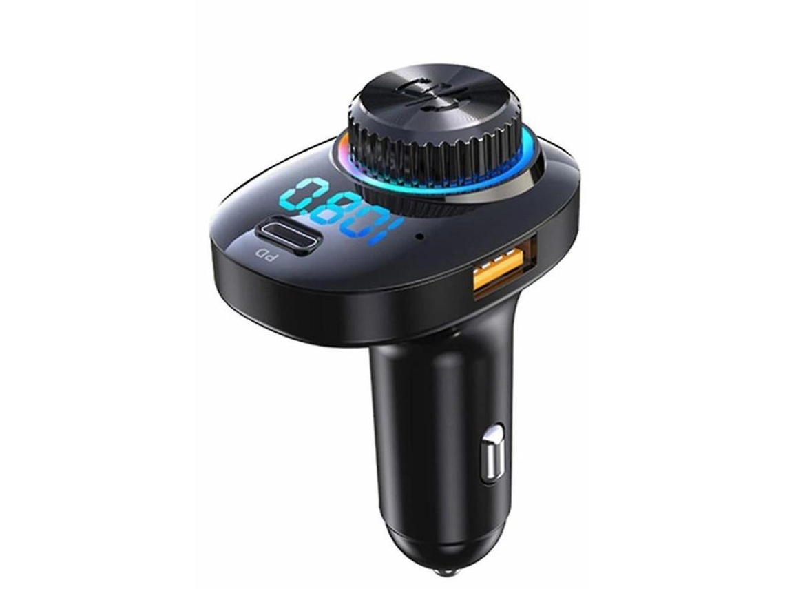 Transmissor Fm Bluetooth Yizhood C19 Sd/usb Mp3 Player Preto