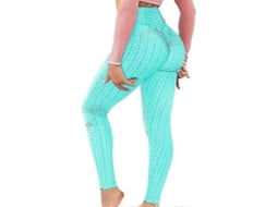 Leggings Levantamento De Bumbum - Novos 2022 Tik Tok, Econômicos E Acessíveis Para Fitness E Atividade Diária Azul