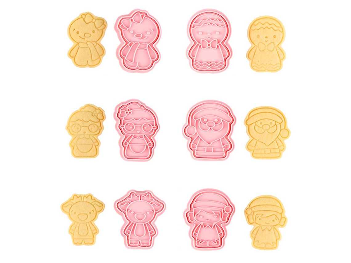 Laxiscreed Moldes De Natal 3d Para Biscoitos, Confeitar E Cortar Pastelaria