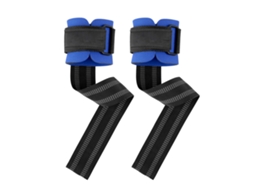 Rebe-cintas De Pulso Par Sport Antiderrapantes Cintos De Pulso Espessados Para Ginásio Cross Matching Suporte De Peso Tamanho Único Azul