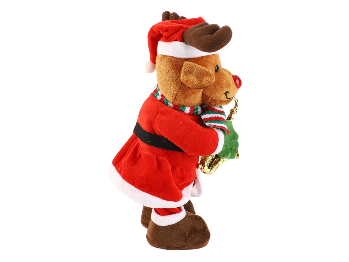 Boneca Musical Elfo Natal Dançante Cantando Brilhante