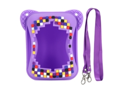 Cubierta De Silicona Con Cordón Para Mascota Digital Bitzee Juguete Interactivo Resistente A Arranhões Roxo