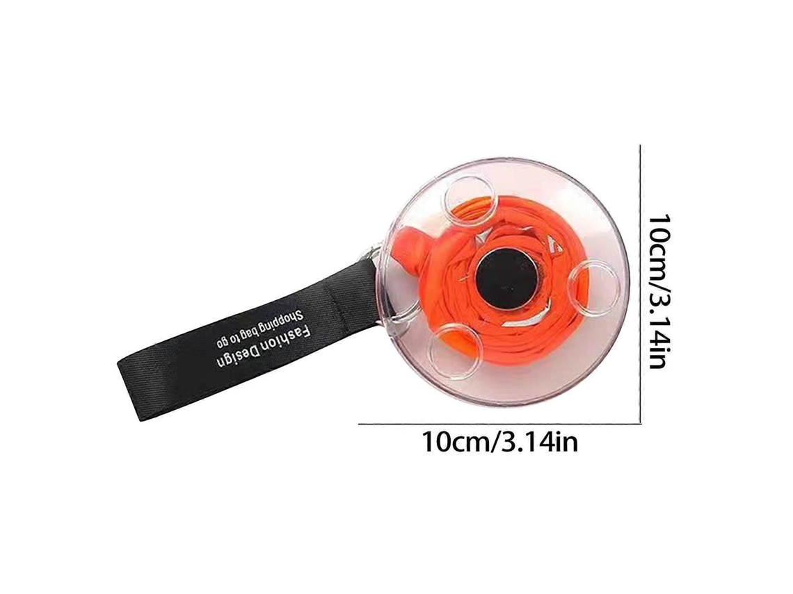 Sacola Dobrável Circular Pequena, Portátil E Multifuncional, Para Supermercado, Com Tela Telescópica Para Armazenamento E Compras. Bolsa Prática