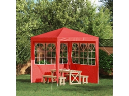 Vidaxl Lateral De Tenda Para Festa 2 Unid. 200 X 195 Cm Vermelho