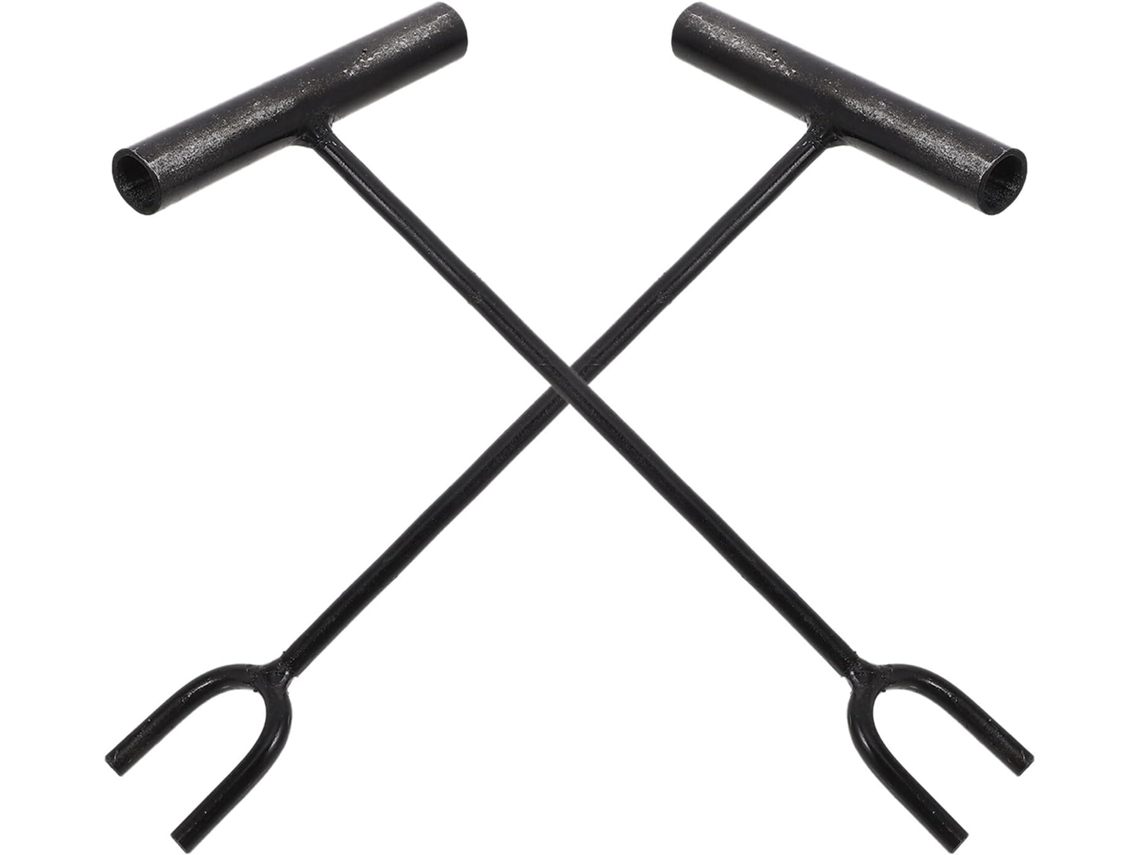 Conjunto de 2 chaves válvula corte hidrômetro em U com extensões S/MARCA