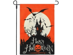 2026 bandera de Jardín de Halloween Linjou, Burlap Premium Doble Cara Resistente Al Desgaste para Exterior de 12x18 Pulgadas