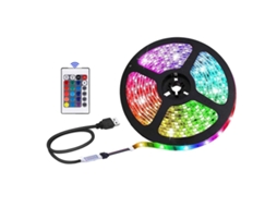 Fita Led Rgb Smd 5050 5 V Usb Com Comando Para Decoração - Lurelia