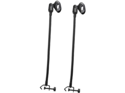 Clipe para Microfone Tipo C, Suporte Flexível de Metal Preto, Conjunto de 2 Peças, Ajustável e Portátil. SFUSHOS