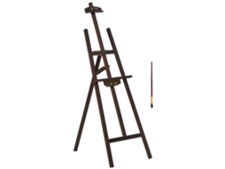 Cavalete de Pintura com Suporte Madeira Pinho 51,5x71,5x134,5 Cm Inclinação Ajustável VELTRIX