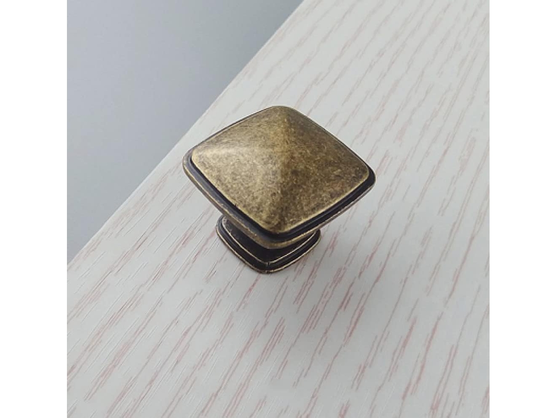 Puxador De Porta, 30 Mm, Modelo Youth Vintage, Em Bronze Amarelo, Para Móveis E Armários.