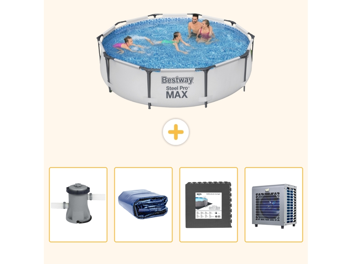 Bestway Piscina Bestway Steel Pro Max Redonda - 305x76 Cm - 5-peças S190