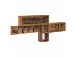 Cabideiro de Parede Madeira Antiga 100 X 12 X 43,5 Cm MAISON EXCLUSIVE