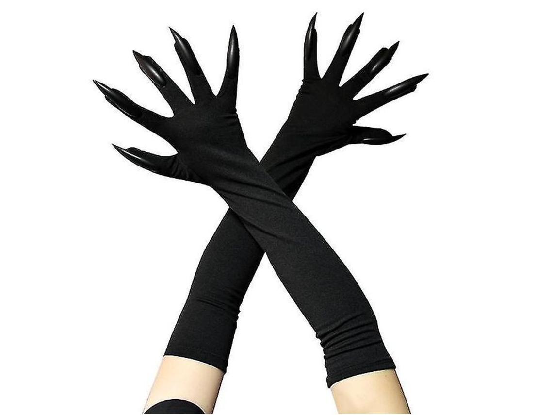 2026 luvas com Unhas Longas para Fantasias de Halloween, Acessórios de Cosplay, Garras