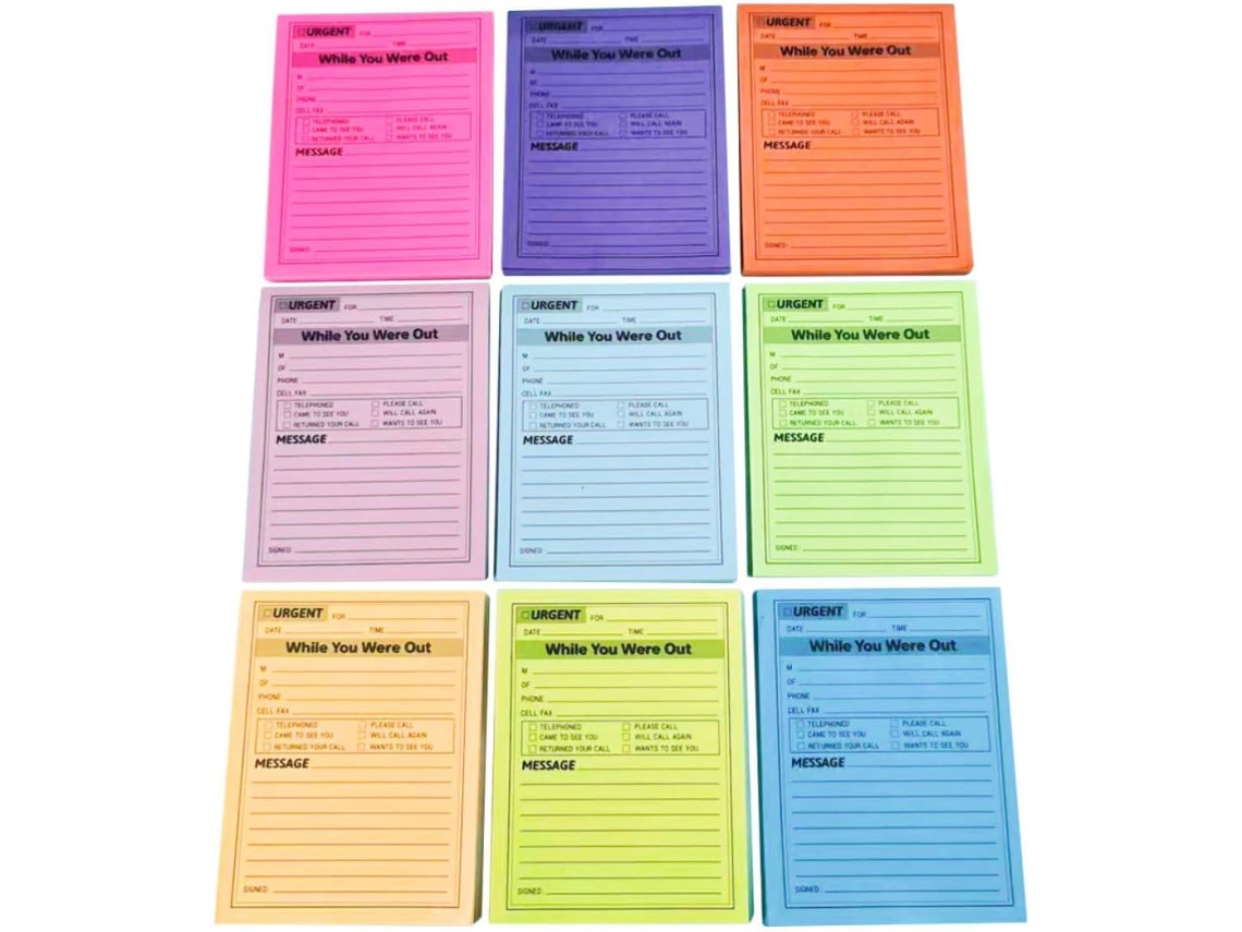 Blocos de Papel Adesivo Removível, Adesivos Fluorescentes, 9 Cores, Design Adesivo, para Estudantes