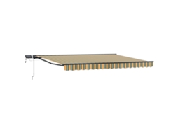 Conjunto 1 Toldo Manual Vidaxl Antracite Alumínio (5 X 3 M)
