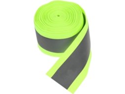Faixa De Tecido De Poliéster Refletivo Fluorescente Verde Para Vestuário